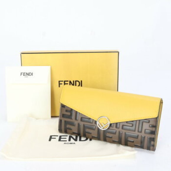 Fendi Zucca leather Wallet long - Picture 1 of 9